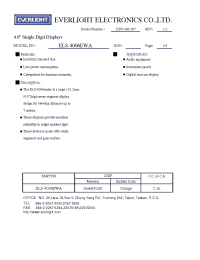 Datasheet ELS-4006EWA manufacturer Everlight