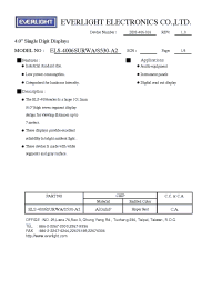 Datasheet ELS-4006SURWA/S530-A2 manufacturer Everlight