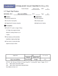 Datasheet ELS-411EWA manufacturer Everlight