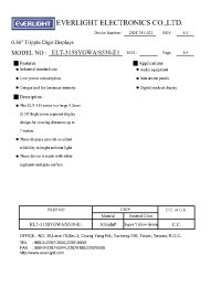 Datasheet ELT-315SYGWA/S530-E1 manufacturer Everlight