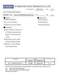 Datasheet ELT-316SURWA/S530-A2 manufacturer Everlight