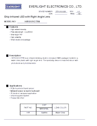 Datasheet HIR12-21C/TR8 manufacturer Everlight