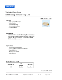 Datasheet HIR15-21C/TR8 manufacturer Everlight