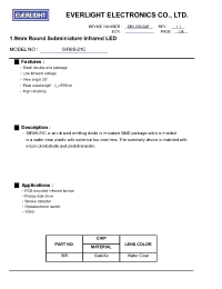 Datasheet SIR95-21C manufacturer Everlight