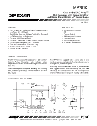 Datasheet MP7610 manufacturer Exar