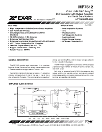 Datasheet MP7612AP manufacturer Exar