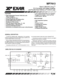 Datasheet MP7613 manufacturer Exar