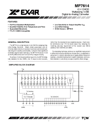 Datasheet MP7614 manufacturer Exar