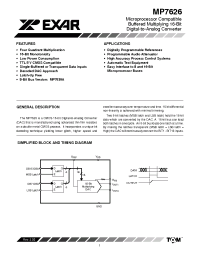 Datasheet MP7626JD manufacturer Exar