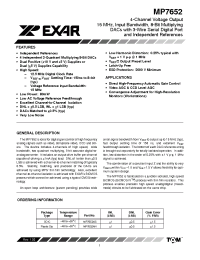 Datasheet MP7652 manufacturer Exar