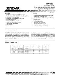 Datasheet MP7680JN manufacturer Exar