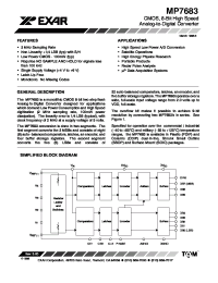 Datasheet MP7683SD manufacturer Exar
