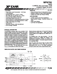 Datasheet MP8795AS manufacturer Exar