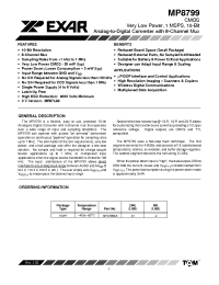 Datasheet MP8799AE manufacturer Exar