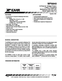 Datasheet MP88408 manufacturer Exar