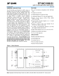 Datasheet ST16C1550CQ48 manufacturer Exar