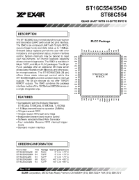 Datasheet ST16C554D manufacturer Exar