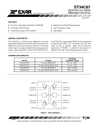 Datasheet ST34C87IP16 manufacturer Exar