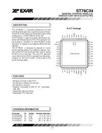Datasheet ST78C34 manufacturer Exar