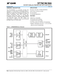 Datasheet ST78C36A manufacturer Exar
