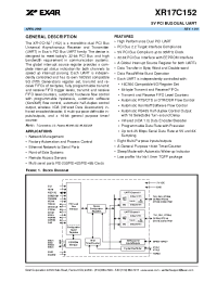 Datasheet XR17C152IM manufacturer Exar