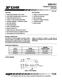 Datasheet XR-4151 manufacturer Exar