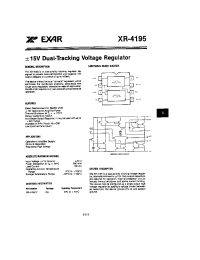 Datasheet XR-4195 manufacturer Exar