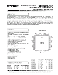 Datasheet XR68C92/XR88C92 manufacturer Exar