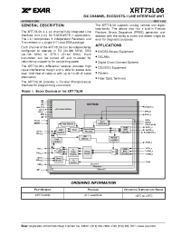 Datasheet XRT73L06 manufacturer Exar