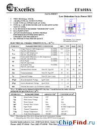 Datasheet EFA018A manufacturer Excelics