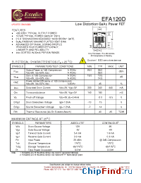 Datasheet EFA120D manufacturer Excelics