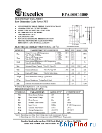 Datasheet EFA480C-180F производства Excelics