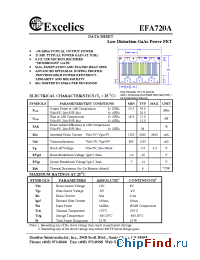 Datasheet EFA720A производства Excelics