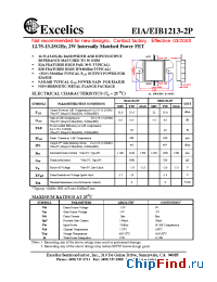 Datasheet EIA1213-2P manufacturer Excelics