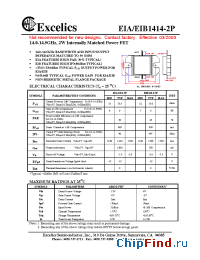 Datasheet EIA1414-2P manufacturer Excelics
