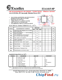 Datasheet EIA1415-8P manufacturer Excelics