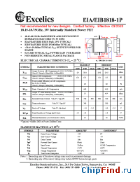 Datasheet EIB1818-1P manufacturer Excelics