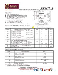 Datasheet EID0910-12 manufacturer Excelics