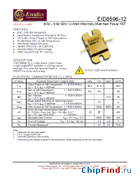 Datasheet EID8596-12 manufacturer Excelics