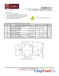 Datasheet EIM0618-1 manufacturer Excelics