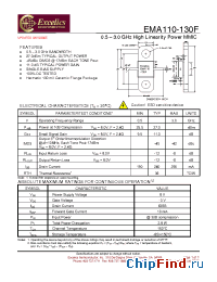 Datasheet EMA110-130F manufacturer Excelics