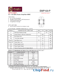 Datasheet EMP103-P manufacturer Excelics