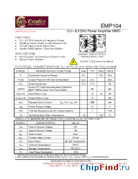 Datasheet EMP104 manufacturer Excelics