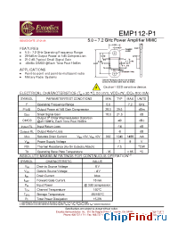 Datasheet EMP114-P1 manufacturer Excelics