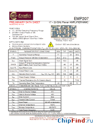 Datasheet EMP207 manufacturer Excelics