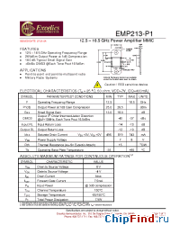 Datasheet EMP213-P1 manufacturer Excelics