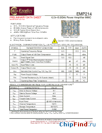 Datasheet EMP214 manufacturer Excelics