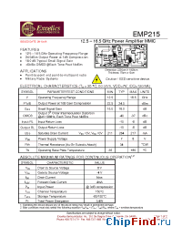 Datasheet EMP215 manufacturer Excelics