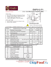 Datasheet EMP312-P1 manufacturer Excelics
