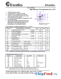 Datasheet EPA018A manufacturer Excelics